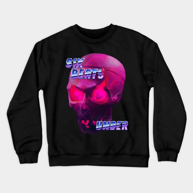 Retrowave skull Crewneck Sweatshirt by Welsharess